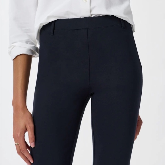Quince Navy Extra-Stretch Straight Leg Pants - Picture 3 of 7